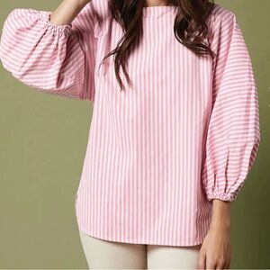 Pink Striped Women's Top